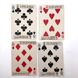 1920s Sandusky Cement Co Medusa Playing Cards with Hand Pasted Fortunes