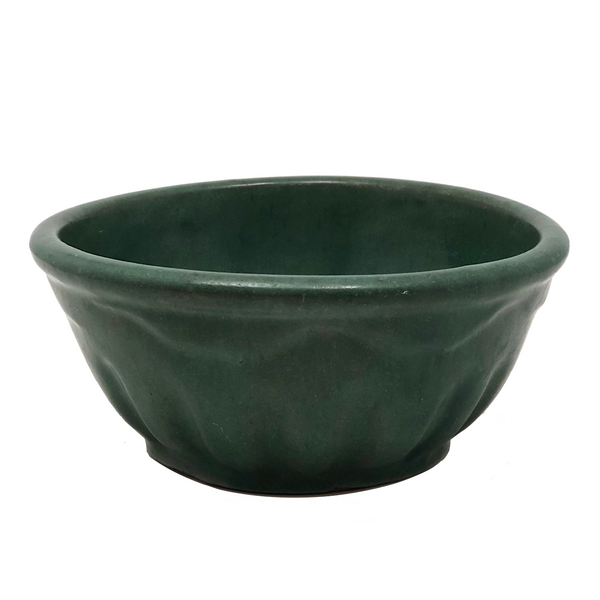 Green Glazed Zanesville Arts and Crafts Bowl