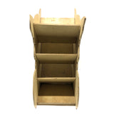 SOLD Intense Looking Kitty! Double-sided, Four Tier Folk Art Magazine Rack