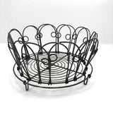 Vintage Wirework Egg Basket / Bowl with Collapsible Sides