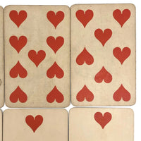 Lovely Antique French Gatteaux Playing Cards, Complete Deck, 1890 Stamp