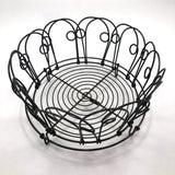 Vintage Wirework Egg Basket / Bowl with Collapsible Sides