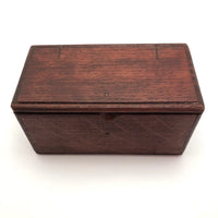 Accordian Fold Antique Wooden Box - Sewing Machine Attachments Case