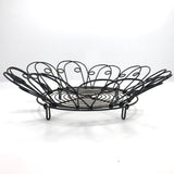 Vintage Wirework Egg Basket / Bowl with Collapsible Sides