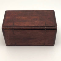Accordian Fold Antique Wooden Box - Sewing Machine Attachments Case