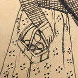 Here is Your Picture, Easter Greetings Hand-drawn Postcard with Great Back