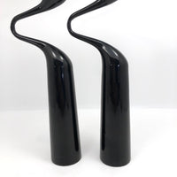 Mikaela Dorfel for Menu Danish Black Powder Lacquered Steel "Double Candleholders