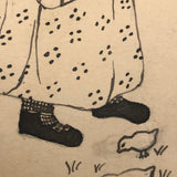 Here is Your Picture, Easter Greetings Hand-drawn Postcard with Great Back