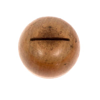 Fernald's Lovely Old Round Treen Coin Bank