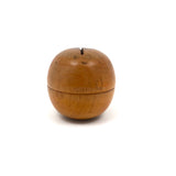 Fernald's Lovely Old Round Treen Coin Bank