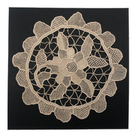 Handmade Needle Lace Flower Medallion