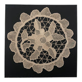 Handmade Needle Lace Flower Medallion