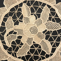 Handmade Needle Lace Flower Medallion