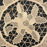 Handmade Needle Lace Flower Medallion