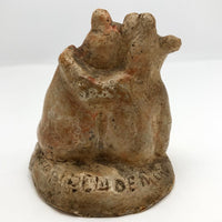 Edwin Willard Deming Signed Bear Couple Small Sculpture