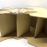 SOLD Intense Looking Kitty! Double-sided, Four Tier Folk Art Magazine Rack