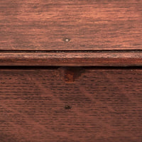 Accordian Fold Antique Wooden Box - Sewing Machine Attachments Case