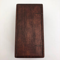Accordian Fold Antique Wooden Box - Sewing Machine Attachments Case