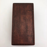 Accordian Fold Antique Wooden Box - Sewing Machine Attachments Case