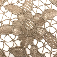Handmade Needle Lace Flower Medallion