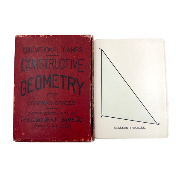 Rare and Lovely 1903 Constructive Geometry Playing Cards
