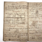 Horatio Crane Penmanship + Math Notebook, 1816, Boston MA