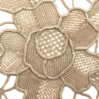 Handmade Needle Lace Flower Medallion