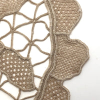 Handmade Needle Lace Flower Medallion