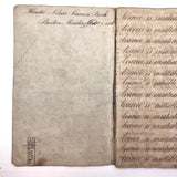 Horatio Crane Penmanship + Math Notebook, 1816, Boston MA