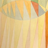 Pale Colors, Abstract Forms Vintage Watercolor