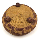 Wonderful Early Sailor Made Macrame Footed Basket