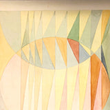 Pale Colors, Abstract Forms Vintage Watercolor