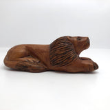 Hand-carved Lying Lion!