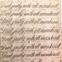 Horatio Crane Penmanship + Math Notebook, 1816, Boston MA