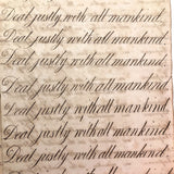 Horatio Crane Penmanship + Math Notebook, 1816, Boston MA