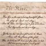 Horatio Crane Penmanship + Math Notebook, 1816, Boston MA