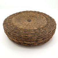 Large Round Flat Wabanaki Northeast Coast Native Sewing Basket