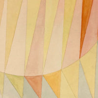 Pale Colors, Abstract Forms Vintage Watercolor