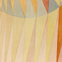 Pale Colors, Abstract Forms Vintage Watercolor