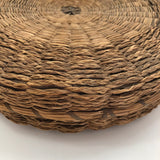 Large Round Flat Wabanaki Northeast Coast Native Sewing Basket
