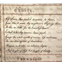 Horatio Crane Penmanship + Math Notebook, 1816, Boston MA