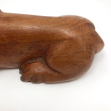 Hand-carved Lying Lion!