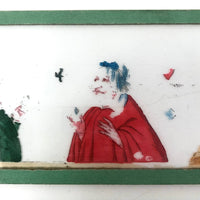 Antique French Hand-colored Magic Lantern Slides, Set of Ten in Original Box