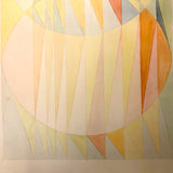 Pale Colors, Abstract Forms Vintage Watercolor