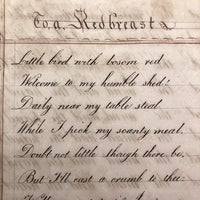 Horatio Crane Penmanship + Math Notebook, 1816, Boston MA