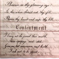 Horatio Crane Penmanship + Math Notebook, 1816, Boston MA