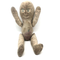 Curious Old Amish Rag Doll with Lost Face