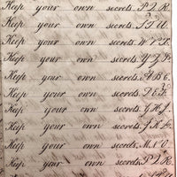 Horatio Crane Penmanship + Math Notebook, 1816, Boston MA