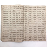 Horatio Crane Penmanship + Math Notebook, 1816, Boston MA