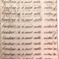Horatio Crane Penmanship + Math Notebook, 1816, Boston MA